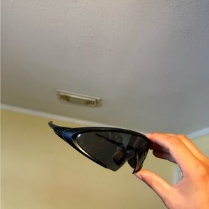 Black Wraparound Sports Sunglasses Oakley Oakleys